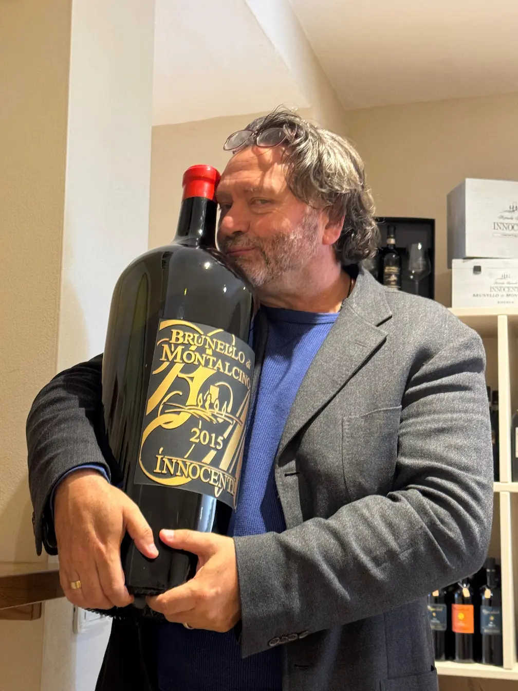 fabrizio with brunello wine tuscany